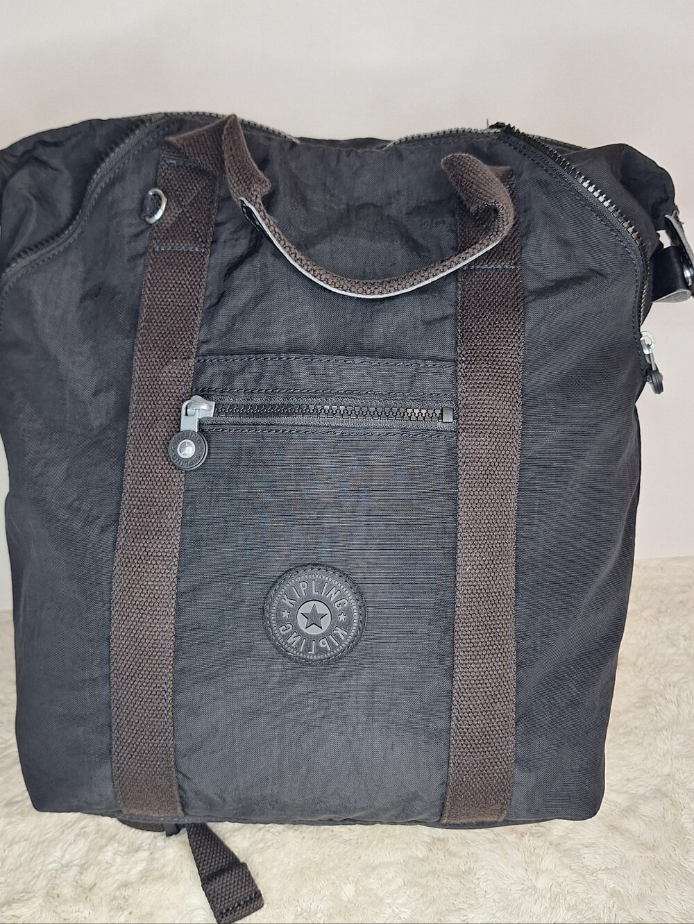Kipling Black Nylon Backpack - Picture 5 of 12